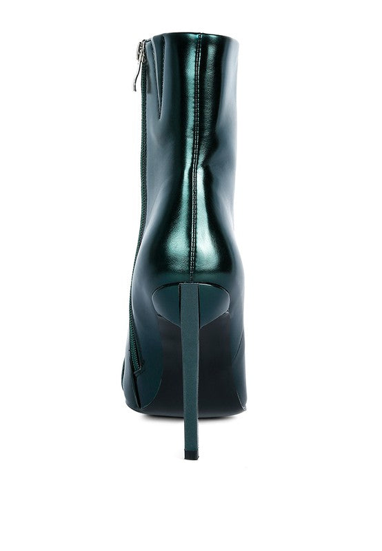 Firefly Hologram Stiletto Ankle Boots