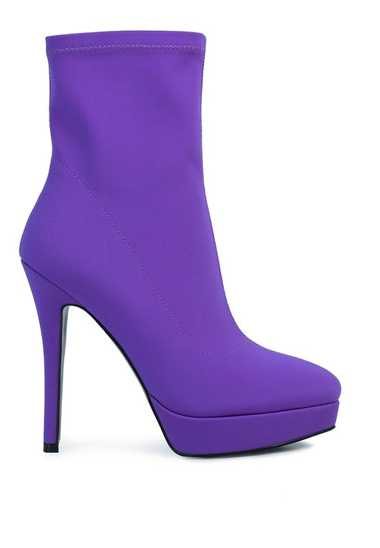 Patotie High Heeled Lycra Ankle Boot