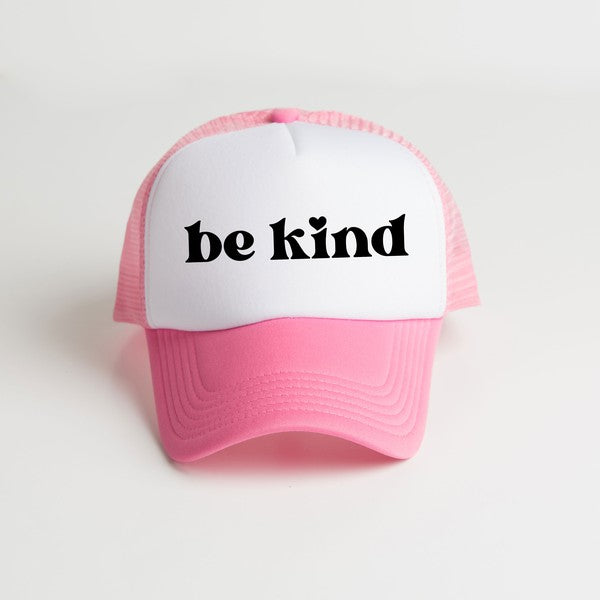 Be Kind Smiley Face Foam Trucker Hat