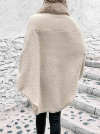 Open Front Dolman Sleeve Poncho