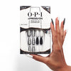 OPI xPress/ON Press On Nails, Up to 14 Days of Gel-Like Salon Manicure, Vegan, Sustainable Packaging, With Nail Glue, Long 3D Snakeskin Nail Art, Coffin Shape, Pump the Snakes