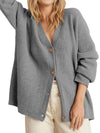 Button Up Long Sleeve Cardigan